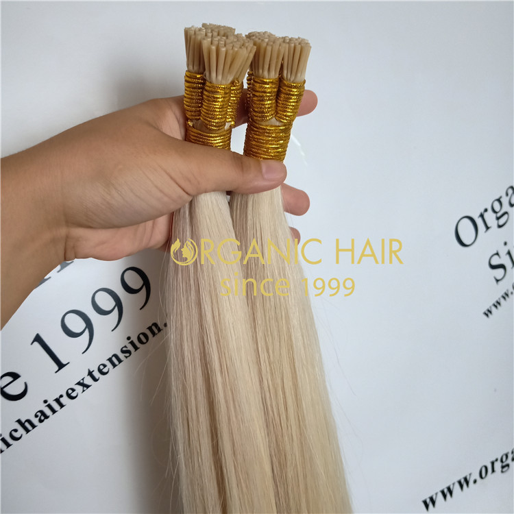 Hot sale-Popular color 60A full cuticle intact i tip hair extensions A80